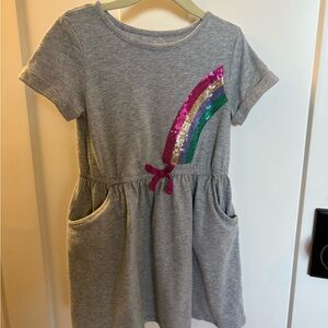 Girls rainbow dress with pockets!